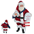 Papai Noel Carteiro c/ Caixa de Correio 27,5cm Resina - Imagem 2