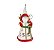 Papai Noel em Pé com Cajado e  Saco Presentes 45cm Off White - Imagem 3