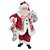 Papai Noel em Resina com Roupa Tradicional Vermelha 27,5cm - Imagem 1