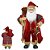 Casal Mamãe Noel e Papai Noel Xadrez com Saco Presente 45 cm - Imagem 2