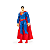 Kit Boneco Articulado 30 cm + Peitoral e Capa Superman - Imagem 2
