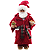 Papai Noel Pijama Roupão e Pantufa Vermelho 30 cm - Imagem 3