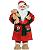 Papai Noel de Pijama Roupão Vermelho 45cm com Ursinho - Imagem 3