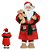 Papai Noel de Pijama Roupão Vermelho 45cm com Ursinho - Imagem 2