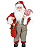Papai Noel com Jardineira Caramelos e Bornal 45 cm - Imagem 3