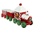 Trem Trenzinho Metal Decorativo Boneco de Neve 78cm Natal - Imagem 1