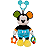 Mordedor Atividade Macio com Textura Mickey Buba - Imagem 1