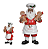 Papai Noel Resina Negro Confeiteiro Cookies 28 cm - Imagem 3