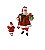 Papai Noel com Presentes de Natal e Ursinho Resina 28cm - Imagem 3