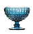 Jogo Taças Sobremesa Istambul Vidro Azul 310 ml Class Home - Imagem 2
