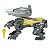 Power Rangers Filme Sabertooth Batalha Zord Figura Amarelo - Imagem 1