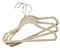 Kit 05 Cabides Aveludados Bege Cream Infantil - Imagem 3