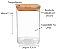Pote de Vidro Borosilicato com Tampa Bambu Hermética - 1,5L - Imagem 1