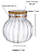 Pote Baleiro de Vidro Borosilicato Tampa Bambu Hermética P - Imagem 2