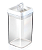 Pote Plástico com Tampa Hermética Branco 2300 Ml - Imagem 1