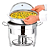 Rechaud Inox Banho Maria Redondo 5 L com Suporte para Tampa - Imagem 2