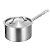 Panela Inox Fundo Triplo n. 14  1,3L Papeiro Pequena Alça - Imagem 1