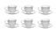 Jogo Xícara Café Cafezinho 65 ml Asdra Porcelana Branca - Imagem 1