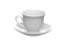 Jogo Xícara Café Cafezinho 65 ml Anne Porcelana Branca - Imagem 4