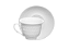 Jogo Xícara Café Cafezinho 65 ml Anne Porcelana Branca - Imagem 3