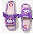 Chinelo de Quarto Passeio Nuvem Pantufa Kuromi Solado de Borracha 3D - Imagem 1