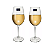 Jogo 02 Taças De Vinho Branco Sylvia 350 ml Cristal Bohemia - Imagem 2