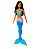Barbie Princesa Sereia Morena Mattel - Imagem 1