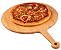 Tábua Redonda com Cabo para Pizza em Bambu - Imagem 2