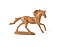 Escultura Cavalo em Poliresina Decorativa Caramelo Mart - Imagem 4