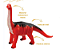 Dinossauro Braqueossauro Vinil Amigo Dino 19 cm Adijomar - Imagem 2