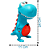 Boneco Dino Papa Tudo Comilão Elka - Imagem 4