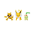 Pokemon Figura Batalha Abra + Chikorita + Jolteon Sunny - Imagem 2