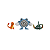 Pokemon Figura Batalha Charmander + Poliwhirl + Trubbish - Imagem 5