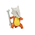 Pokemon Figura Batalha Cyndaquil + Jigglypuff + Marowak - Imagem 3