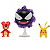 Pokemon Figura Batalha Magby + Gastly + Pikachu - Imagem 5