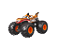 Monster Trucks True Metal Die Cast Hot Wheels Tiger Shark - Imagem 3