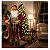 Papai Noel com Casaco Vermelho e Cajado de Alce 60 cm - Imagem 2