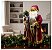 Papai Noel com Casaco Vermelho e Cajado de Alce 60 cm - Imagem 3