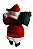 Papai Noel com Urso e Saco Natalino Decoração Enfeite Natal - Imagem 2