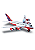 Avião Aerobus Concept Brinquedo Infantil 32 cm Brinquemix - Imagem 1