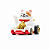 Hot Wheels  Carrinho Feline Lucky Branco  Escala 1:64 - Imagem 1