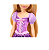 Boneca Princesa Rapunzel Articulada Saia Cintilante Mattel - Imagem 3