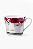 Jogo Xícara Café Cafezinho 60 ml Carmim Porcelana Floral - Imagem 3