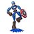 Boneco Capitão America Bend and Flex Marvel Avengers Hasbro - Imagem 1