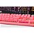 Teclado Gamer Mecânico original Cor Rosa c/fio LED RGB SWITCH AZUL AULA S2022 - Imagem 2