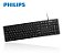 Teclado Com Fio Usb Teclas Silenciosas Plug And Play Philips - Imagem 4