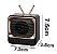 Caixa De Som Bluetooth Radio Tv Retro Vintage Dw02 Preta - Imagem 4