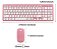 KIT Teclado e Mouse Silm Sem Fio 2.4 GHZ Rosa Xcell XC-CB-04 - Imagem 2