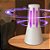 Armadilha mata-mosquito portátil, com luz roxa que atrai os mosquitos em 360º, com choque elétrico potente e tensão segu - Imagem 2
