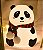 LE-5856 Luminária LED Panda Sentado Silicone Touch Recarregável Luz Noturna Lelong - Imagem 1
